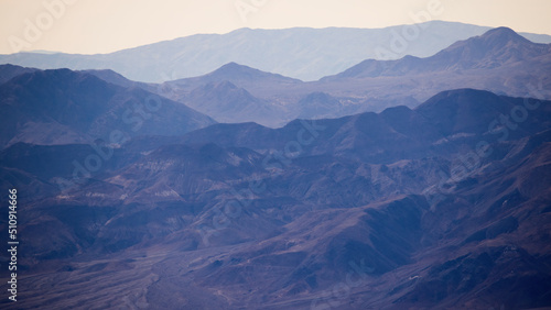 Distant Mountains in Death Valley, California