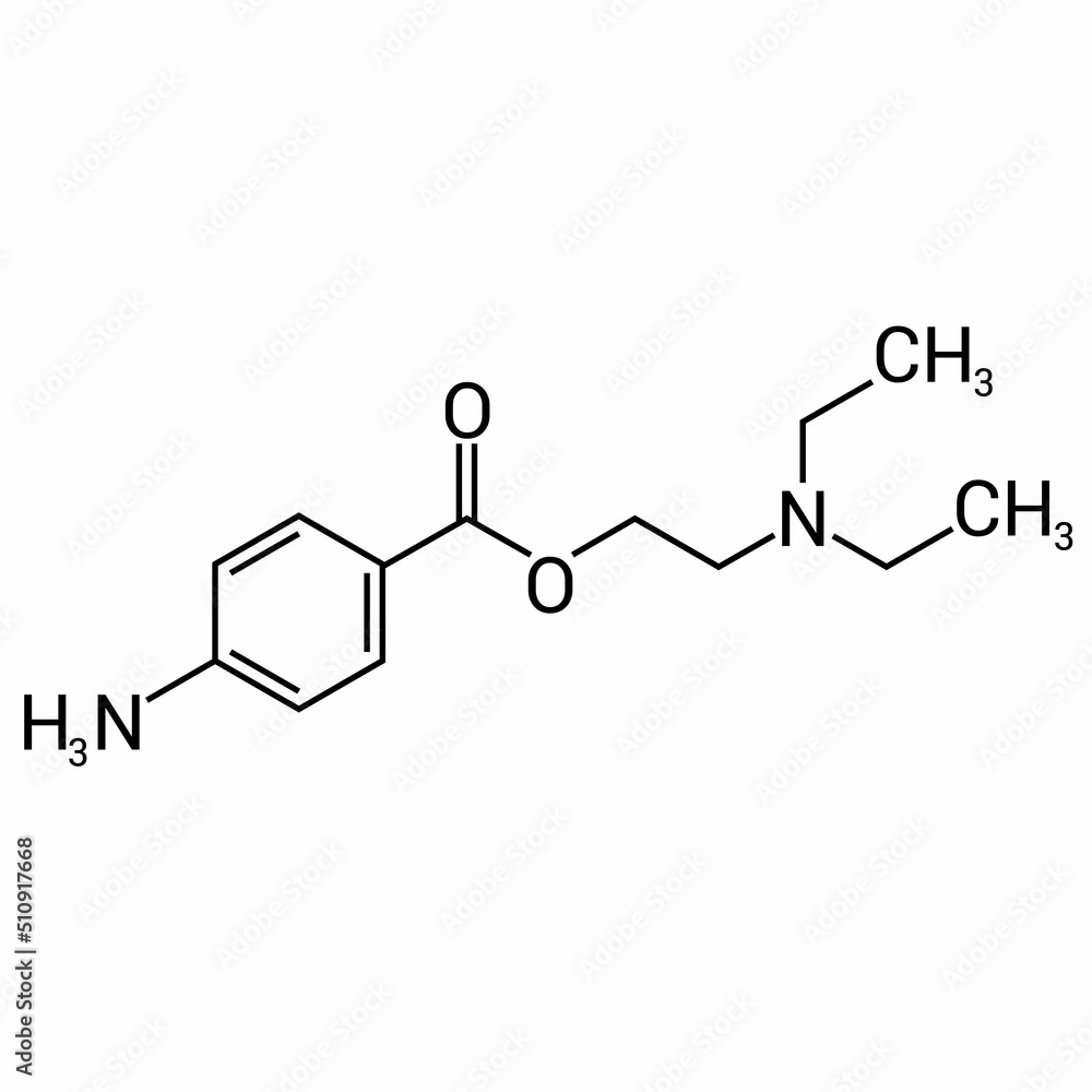 chemical structure of Procaine (C13H20N2O2) chemical structure of Procaine (C13H20N2O2)