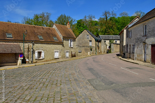 Montreuil sur Epte; France - april 27 2022 : picturesque village photo