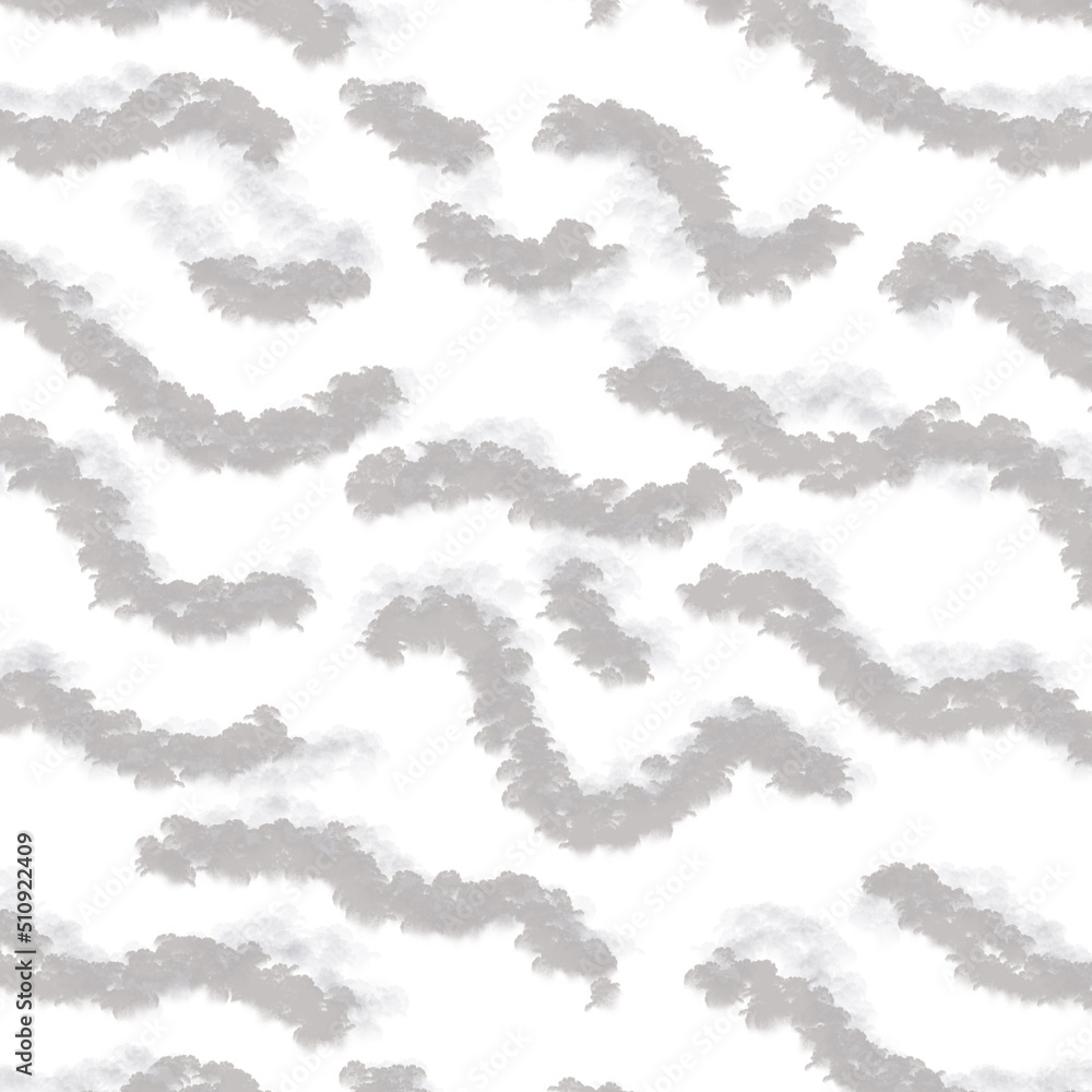 gray seamless pattern. wavy lines. hand painted gray seamless pattern. wavy lines. hand painted
