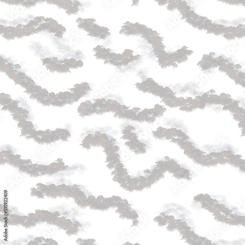 gray seamless pattern. wavy lines. hand painted
