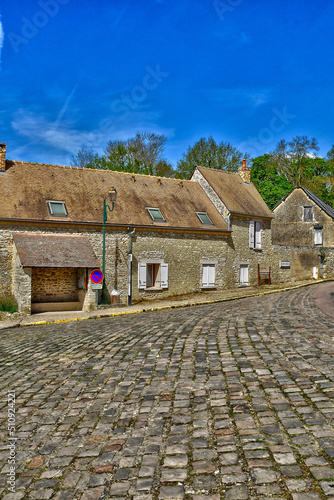 Montreuil sur Epte; France - april 27 2022 : picturesque village photo