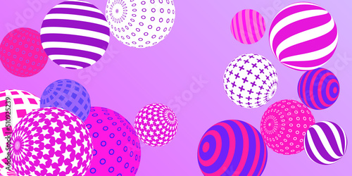 Retro 3d illustration abstract balls, great design for any purposes. Modern cover concept. Vector illustration design. Background wall design.