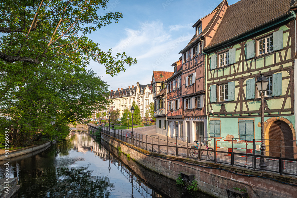 Traditional old alsatian houses in 