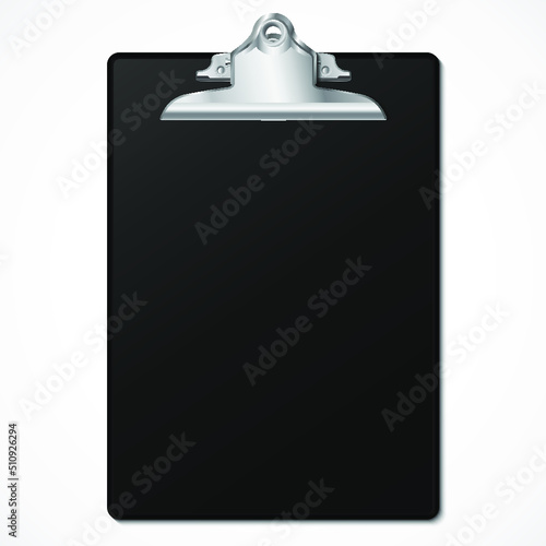 black clipboard / vector illustration
