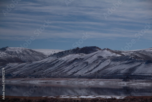 Snow covered mountains