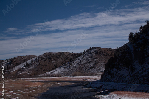 Snow covered mountains