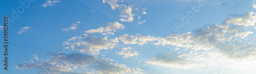 Fototapeta Naklejka Na Ścianę i Meble -  Summer blue sky with white beauty clouds.