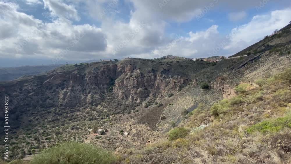Panoramic view of the Bandama Caldera Crater in Gran Canaria Panoramic view of the Bandama Caldera Crater in Gran Canaria