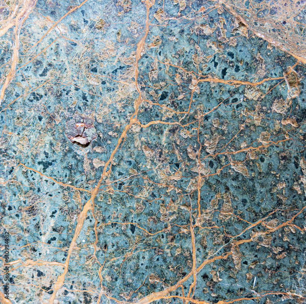 Marble surface with a natural defect in the form of a chip Marble surface with a natural defect in the form of a chip
