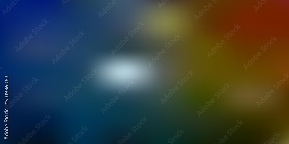 Light blue, yellow vector abstract blur pattern.