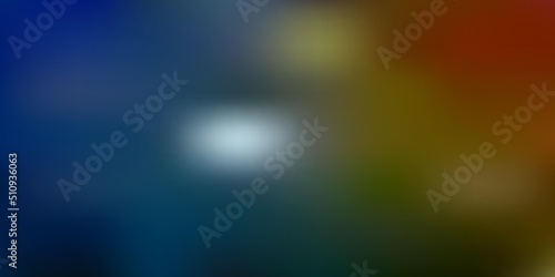 Light blue, yellow vector abstract blur pattern.