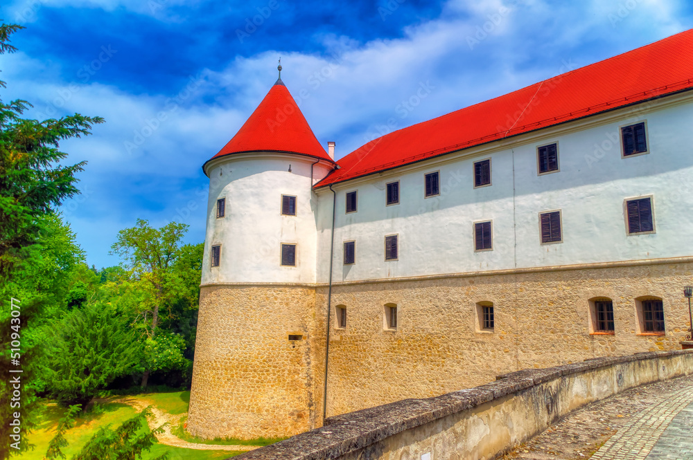 Brezice medieval castle in Mokrice Slovenia.