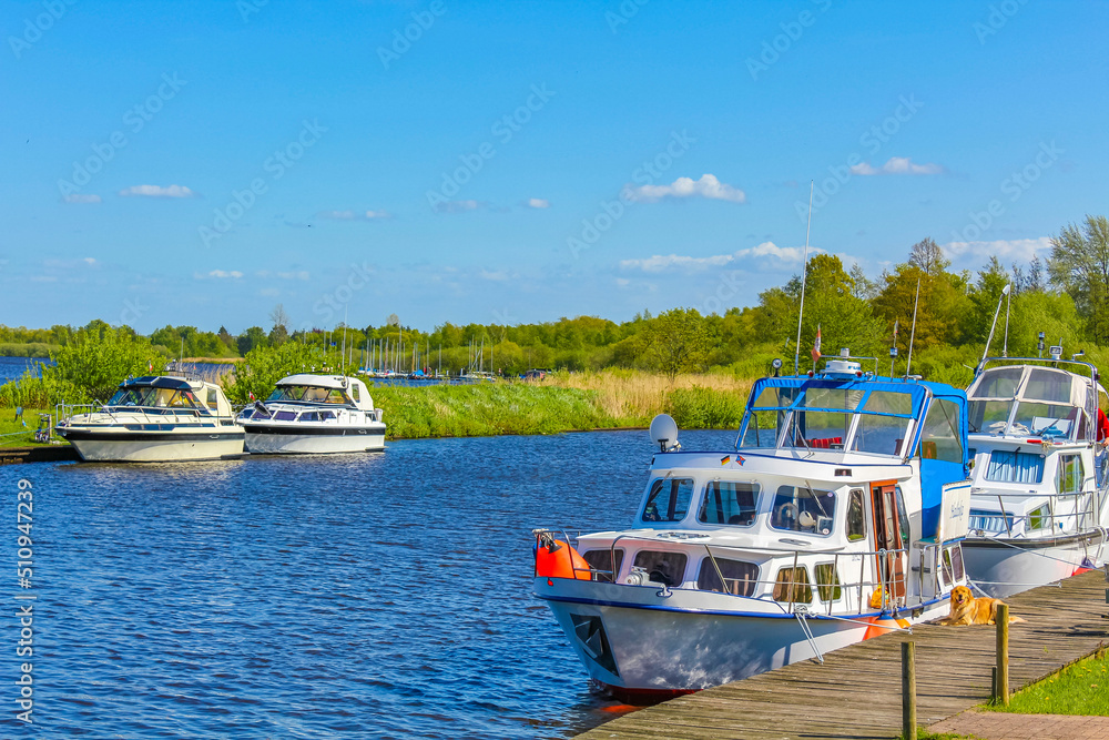 Bad Bederkesa Lake See boats natural landscape sunny day Germany. Bad Bederkesa Lake See boats natural landscape sunny day Germany.
