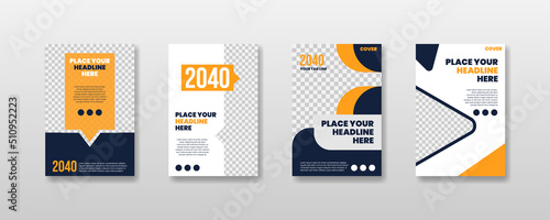 Company Book Cover Design Template in A4. Adaptable to Brochures, Annual Reports, Magazines, Posters, Business Presentations, Portfolios, Flyers, Banners, Websites.