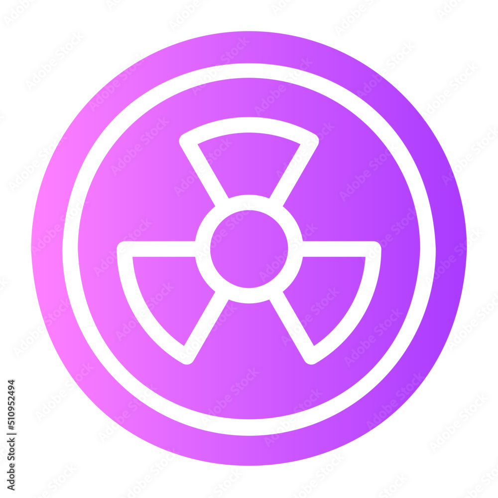radiation gradient icon radiation gradient icon