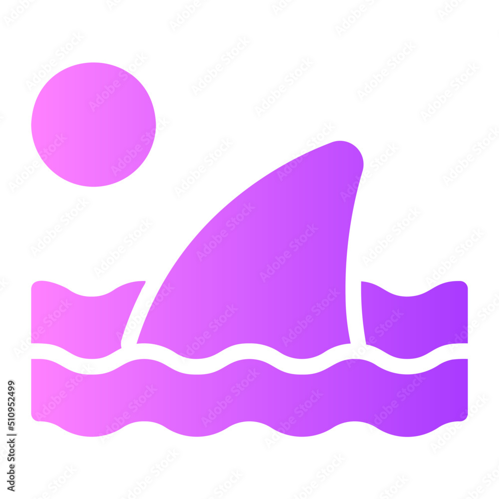 shark gradient icon shark gradient icon