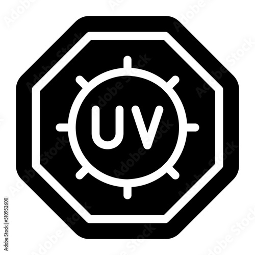 uv glyph icon