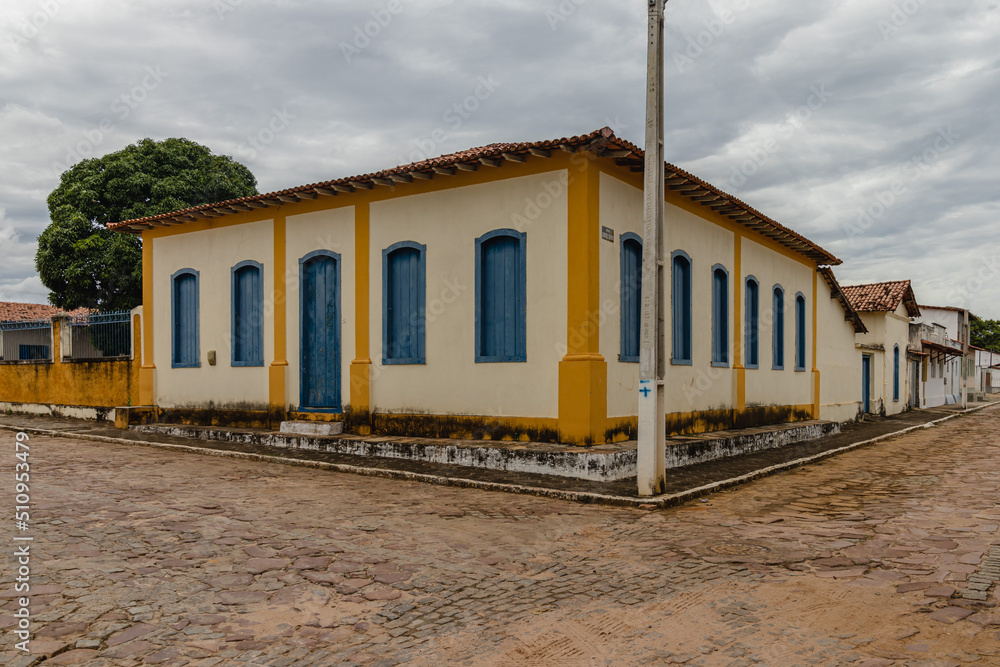 building and house in the historic center of the city of Ituaçu, State of Bahia, Brazil