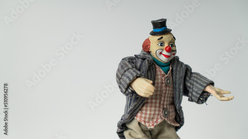 Portrait of a clown with a smile, Figure, Background