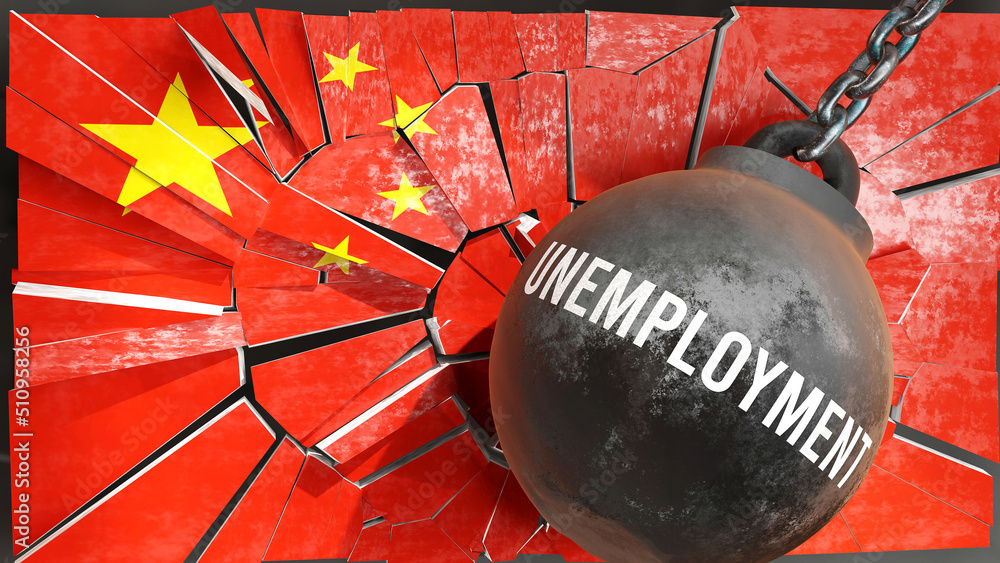 Unemployment and China, destroying economy and ruining the nation. Unemployment wrecking the