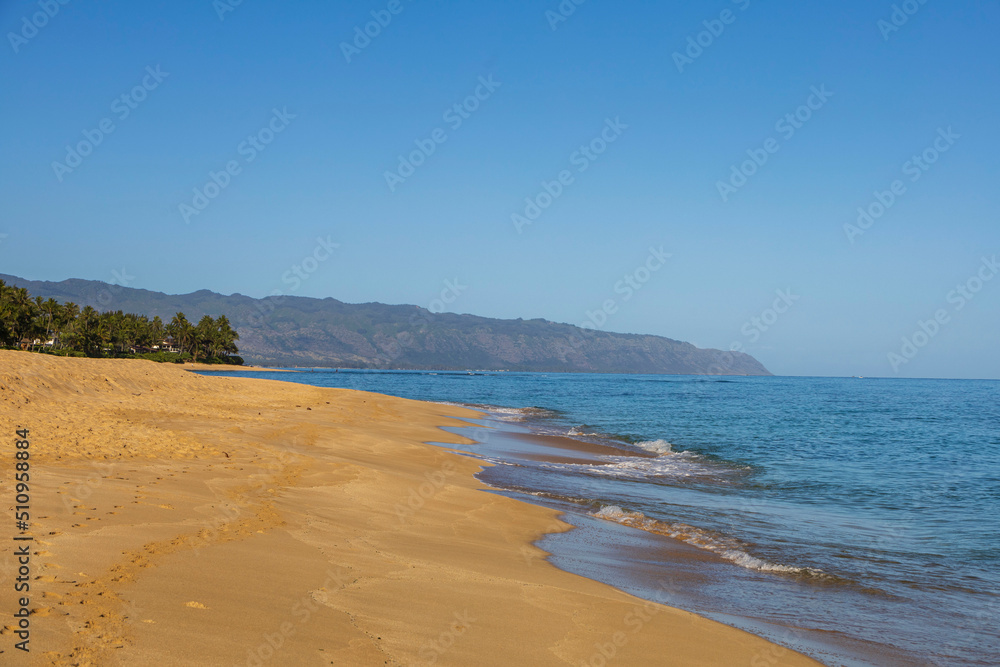 Beach on the island of Oahu