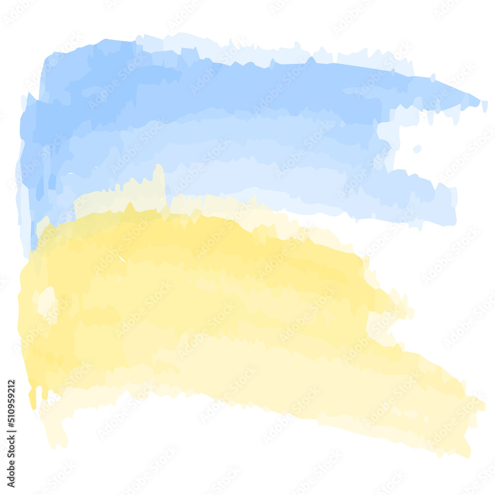 Obraz premium Watercolor brush texture. Ink paint brush stain. Vector illustration. Stock image.