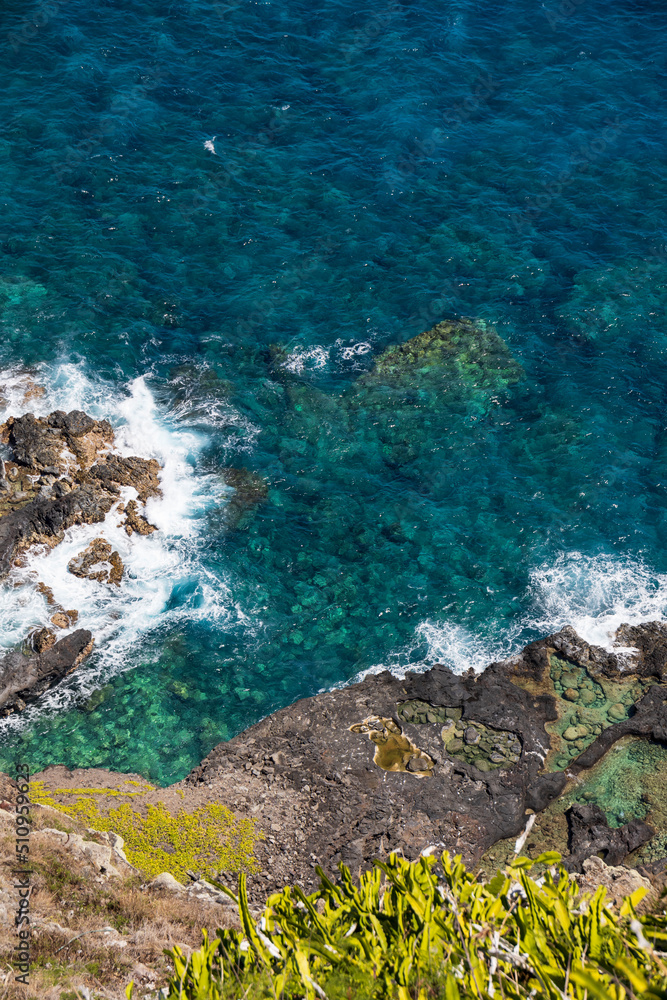 The island of Oahu in Hawaii