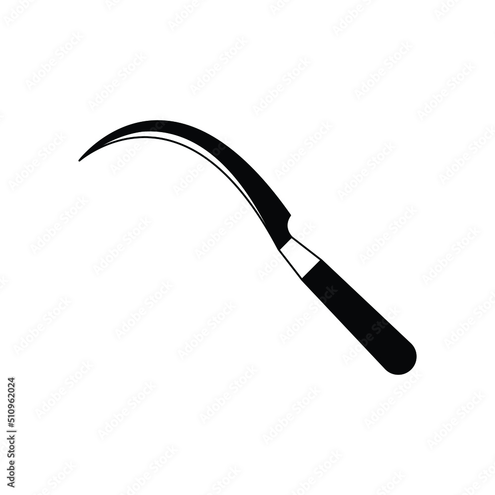 Sickle icon design isolated on white background Sickle icon design isolated on white background