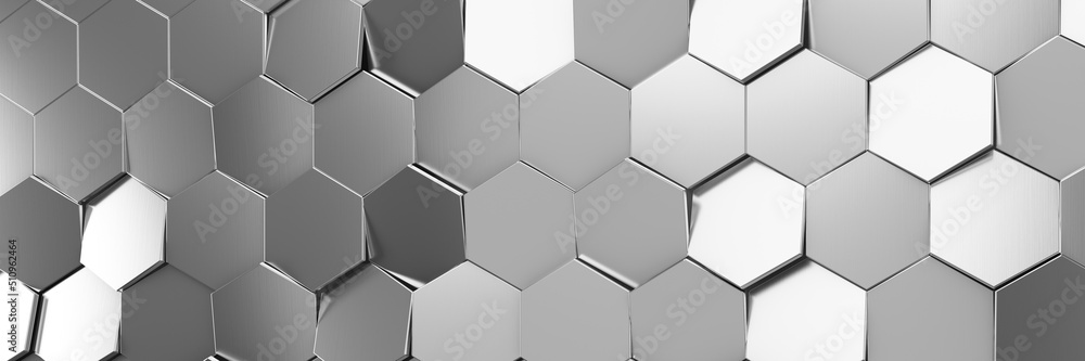 Futuristic and technological hexagonal background. 3d rendering Futuristic and technological hexagonal background. 3d rendering