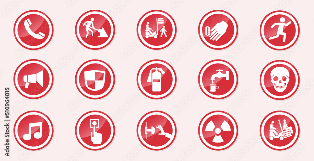Prohibited icon Set Prohibited icon Set