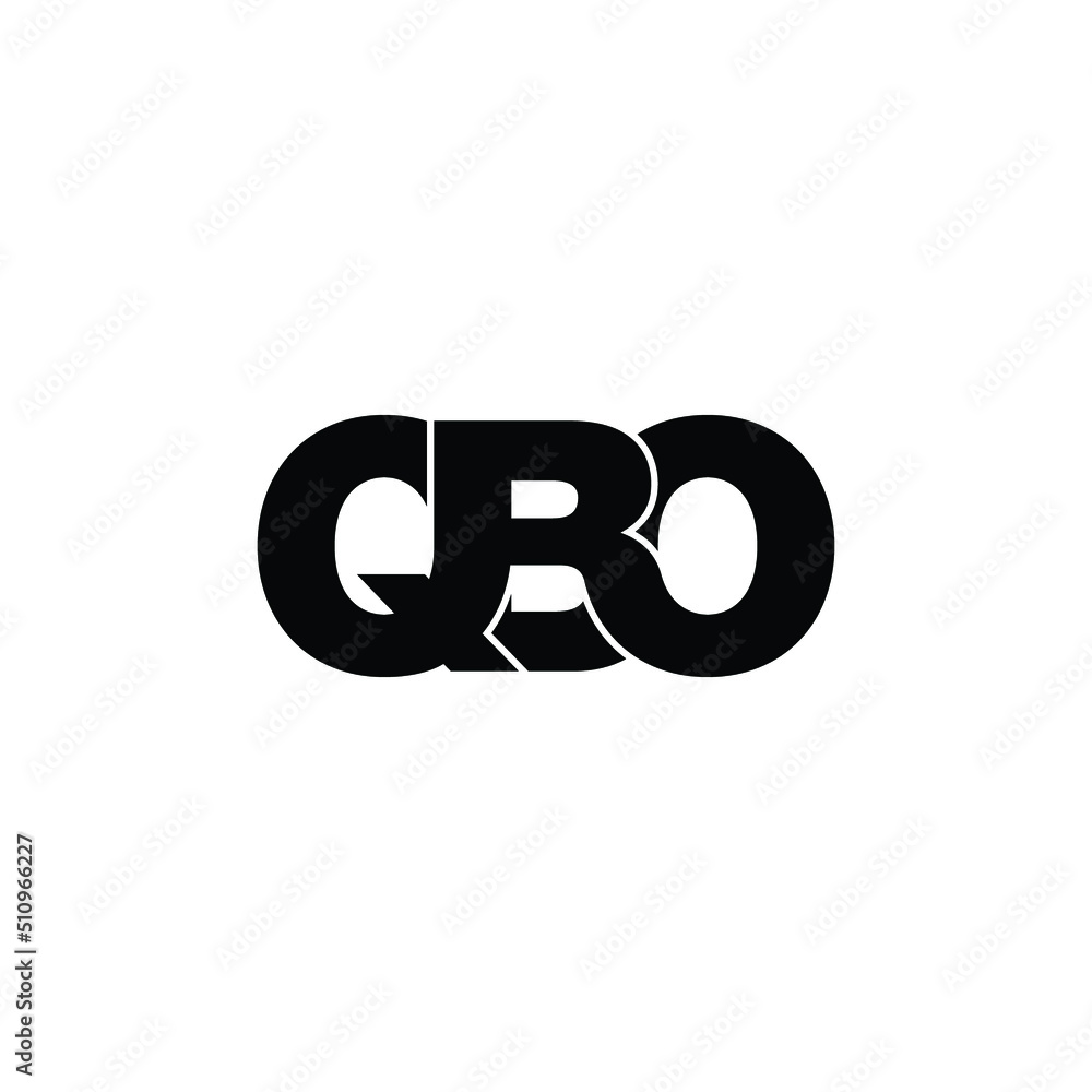 QBO letter monogram logo design vector QBO letter monogram logo design vector