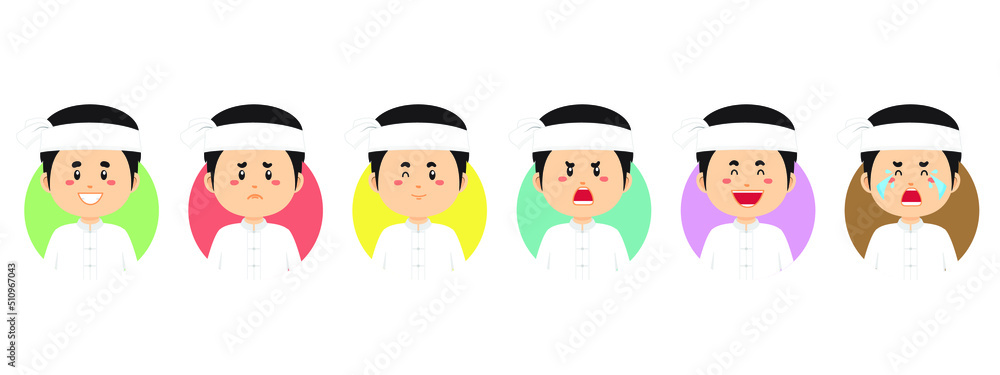 Myanmar Avatar with Various Expression Myanmar Avatar with Various Expression