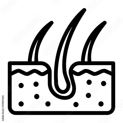 dermis line icon