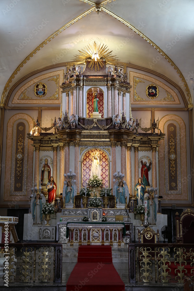 Altar in der St. Paul Kathedrale, Vigan City, Ilocos Süd, Philippinen