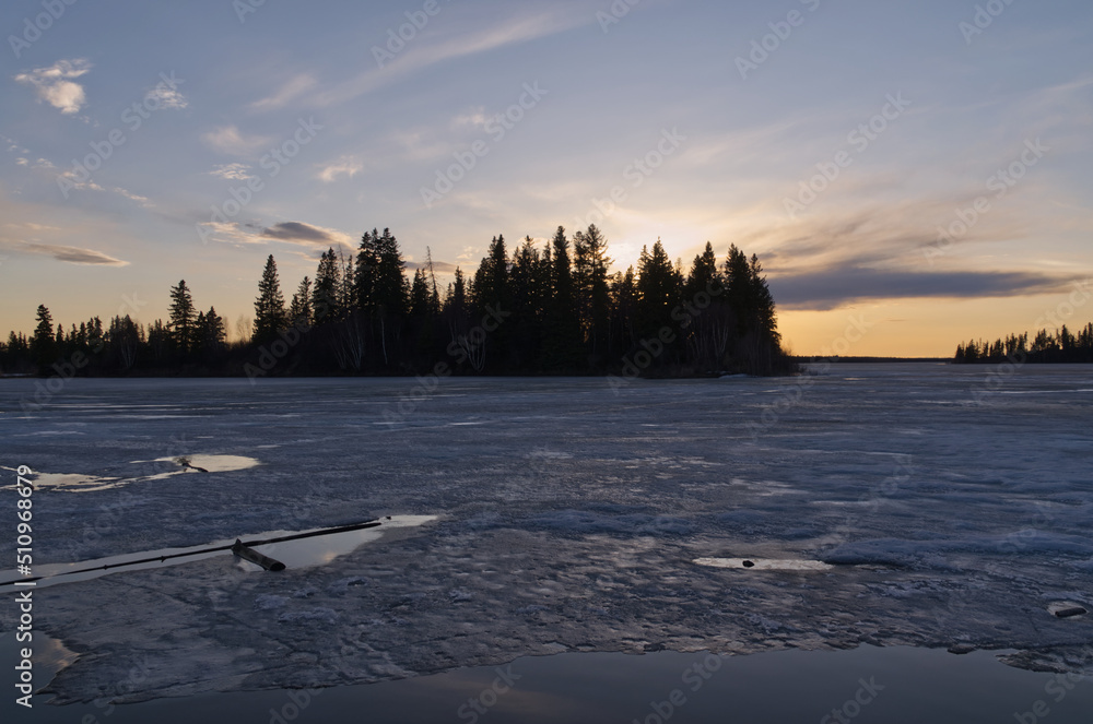 An Evening at Astotin Lake