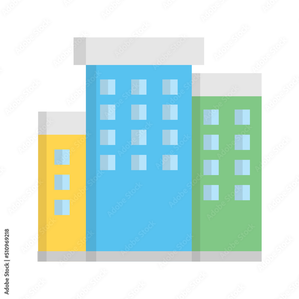 Real estate building icon design template vector illustration