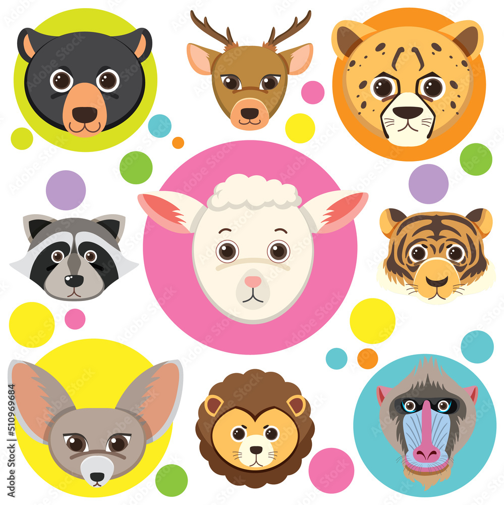 Cute animals seamless pattern Cute animals seamless pattern