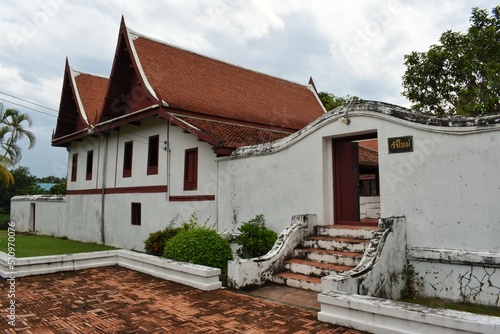 Foto Thai style wooden house, Formerly a government place and the residence of the Governor of Phatthalung, THAILAND