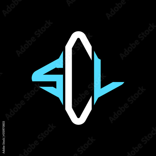 SCL letter logo creative design with vector graphic photo