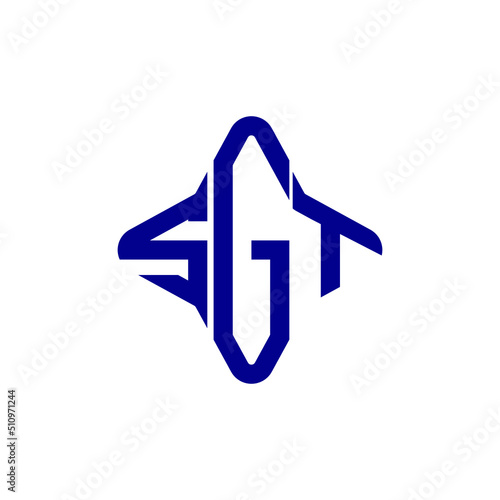 SGT letter logo creative design with vector graphic