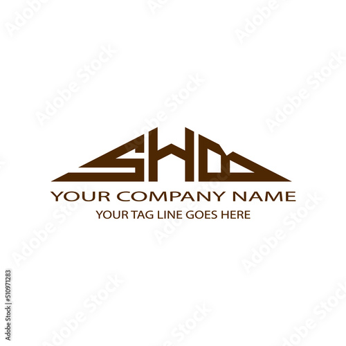 SHB letter logo creative design with vector graphic photo