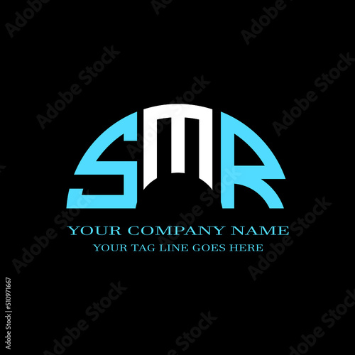 SMR letter logo creative design with vector graphic photo