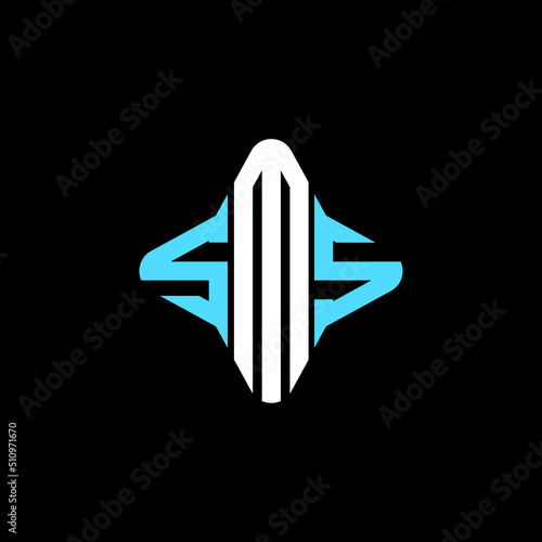 SMS letter logo creative design with vector graphic
