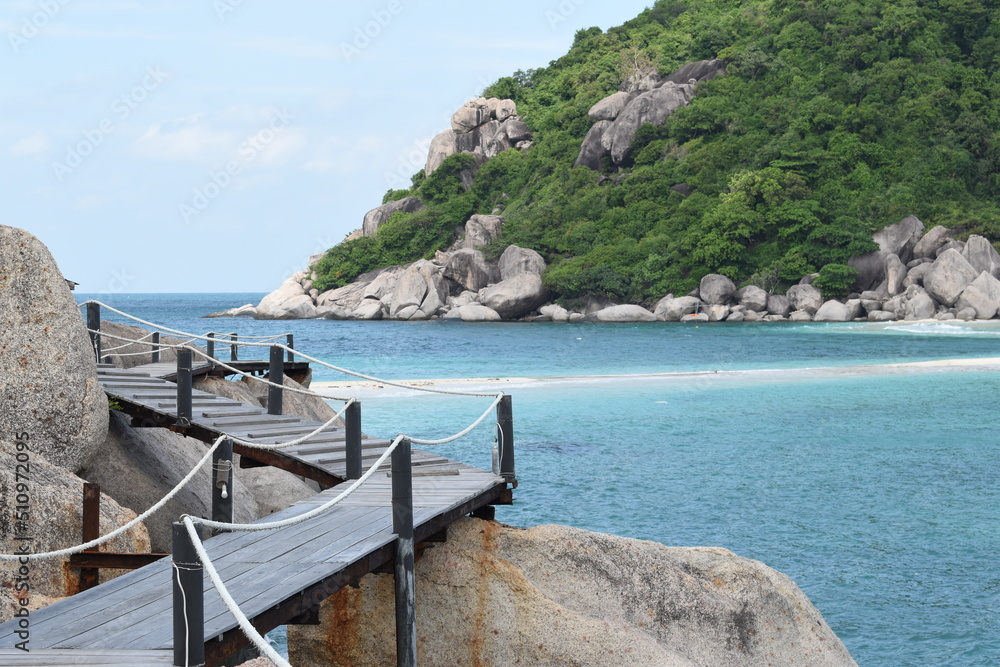 Nang Yuan Island locate in Surat Thani Province, THAILAND. There you can snorkel, dive, hike, swim in clear waters, and relax while sunbathing or watching the sunset.