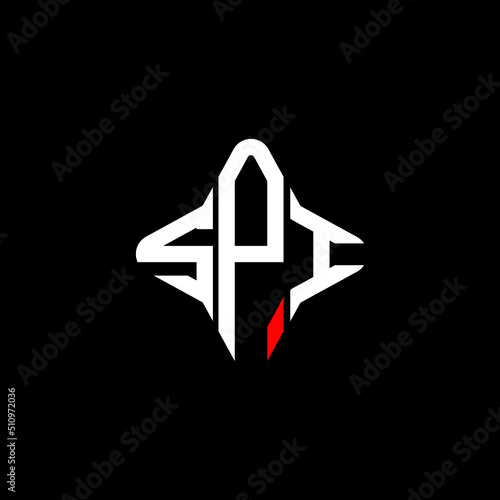 SPI letter logo creative design with vector graphic