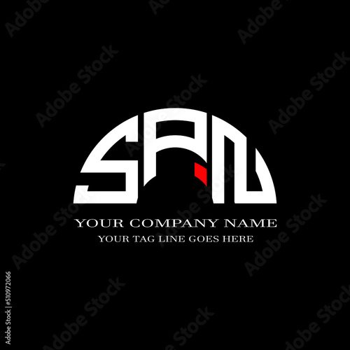 SPN letter logo creative design with vector graphic photo