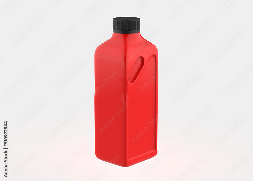 Cosmetics packaging - shampoo or gel bottle. 3d illustration isolated on white background Cosmetics packaging - shampoo or gel bottle. 3d illustration isolated on white background