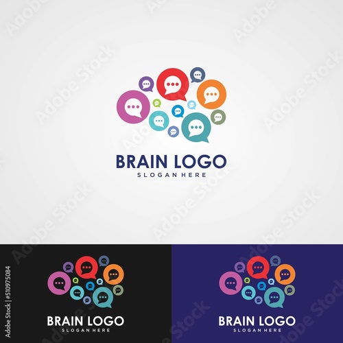 Brain logo / Neuron Nerve or Seaweed logo design inspiration