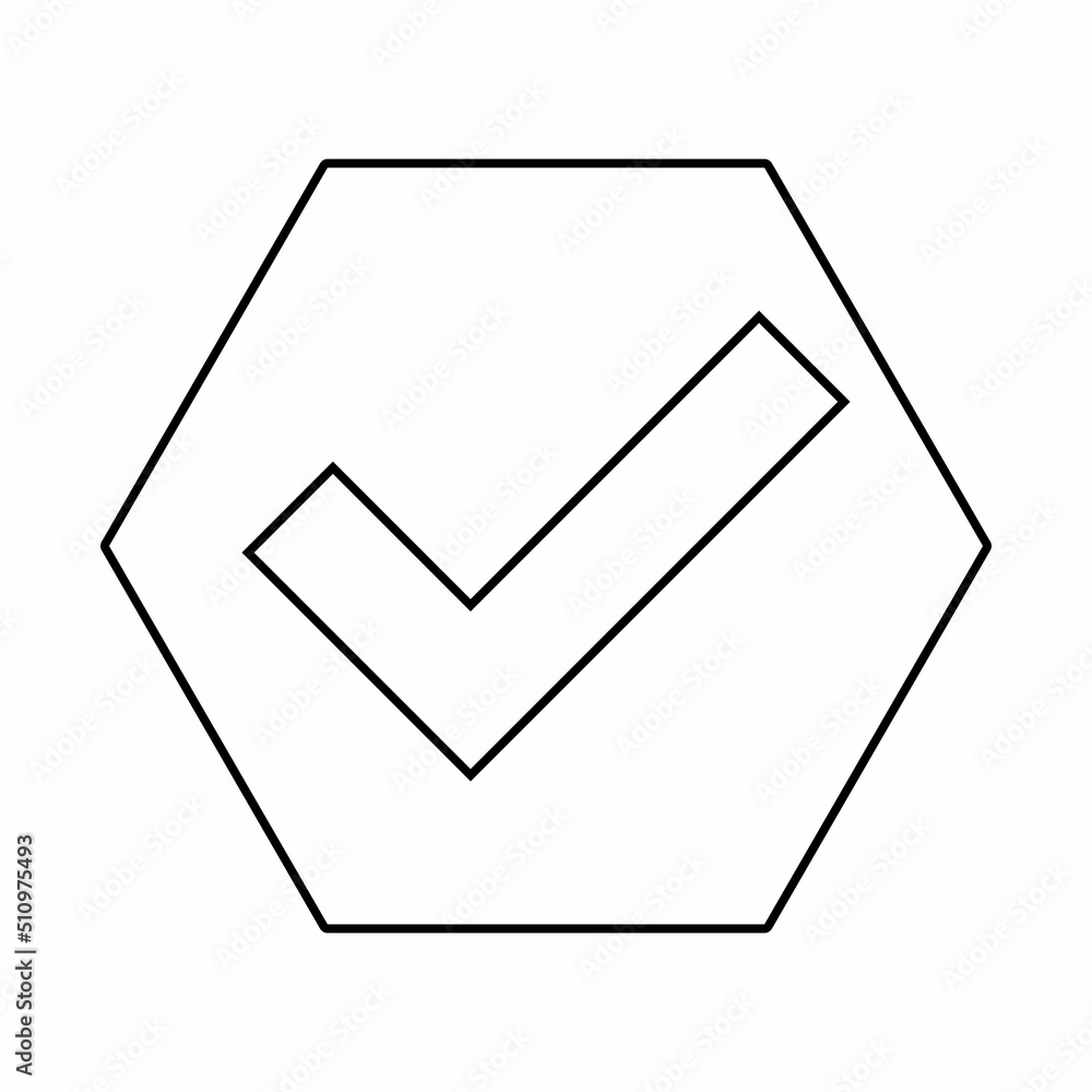 Check marks, Tick marks, Accepted, Approved, Yes, Correct, Ok, Right Choices, Task Completion, Voting. - vector mark symbols. Black outline design. Isolated icon. Check marks, Tick marks, Accepted, Approved, Yes, Correct, Ok, Right Choices, Task Completion, Voting. - vector mark symbols. Black outline design. Isolated icon.